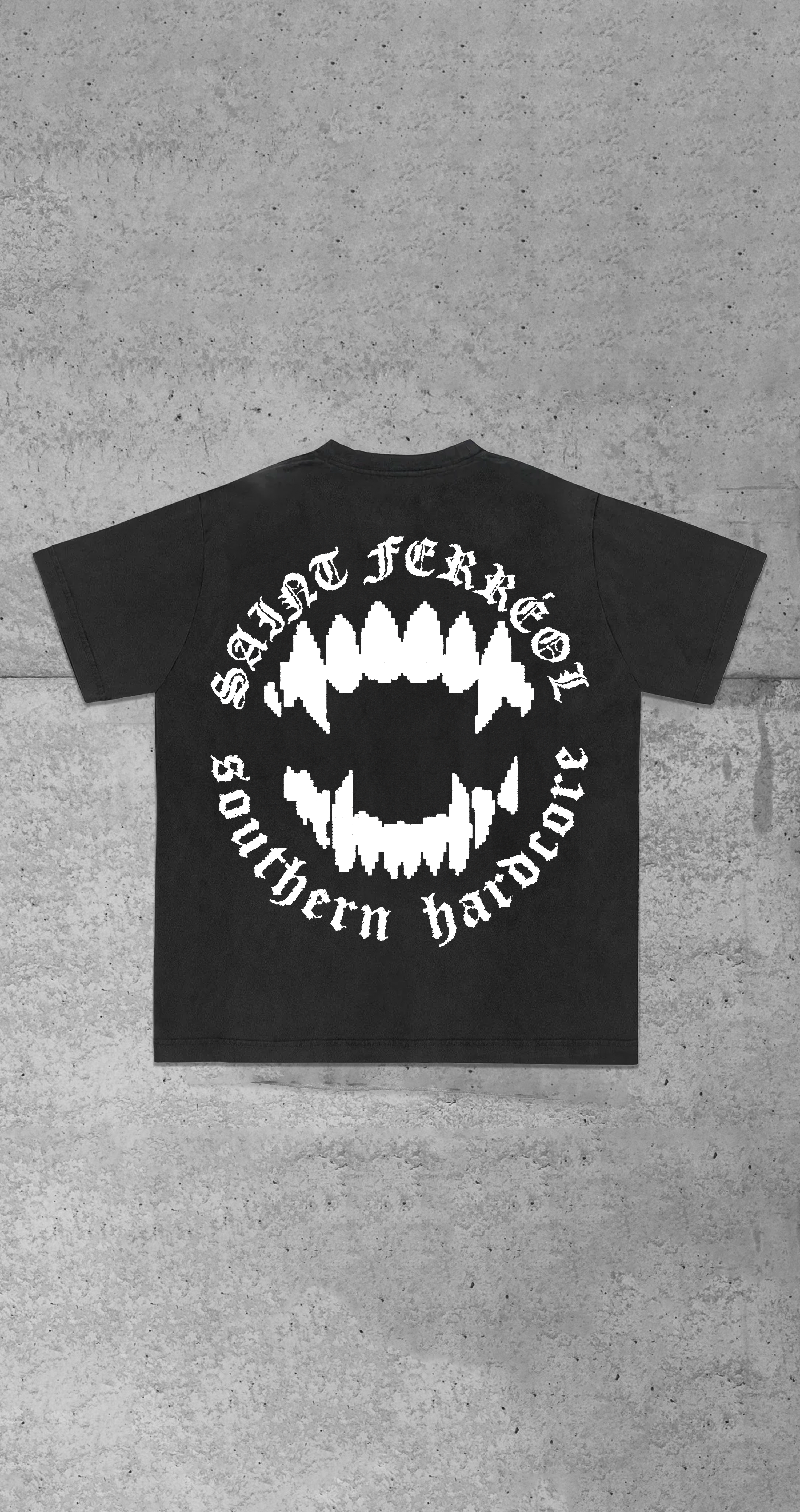 "SOUTHERN HARCORE" TEE SHIRT (BLACK)