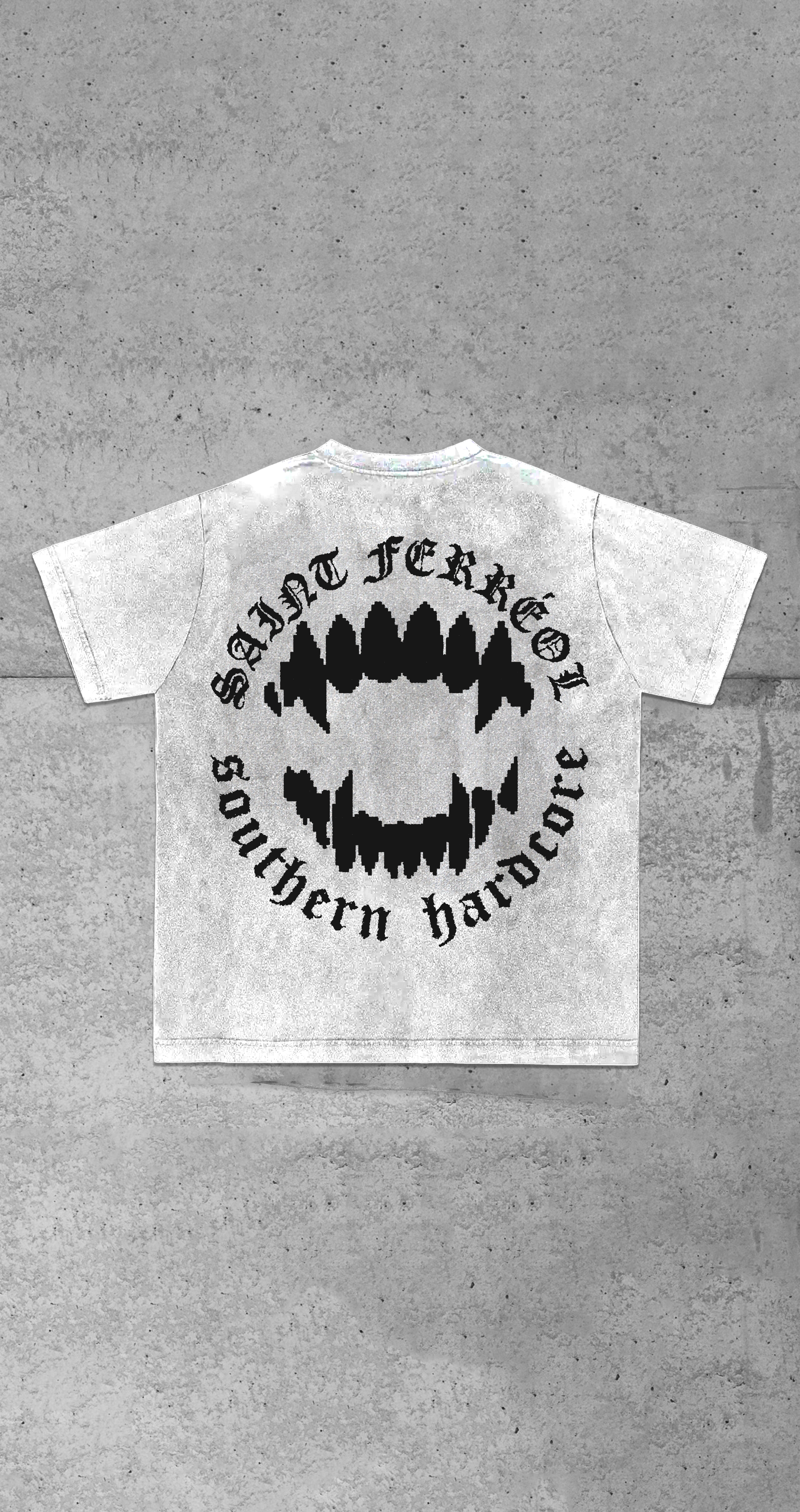 "SOUTHERN HARCORE" TEE SHIRT (WHITE)