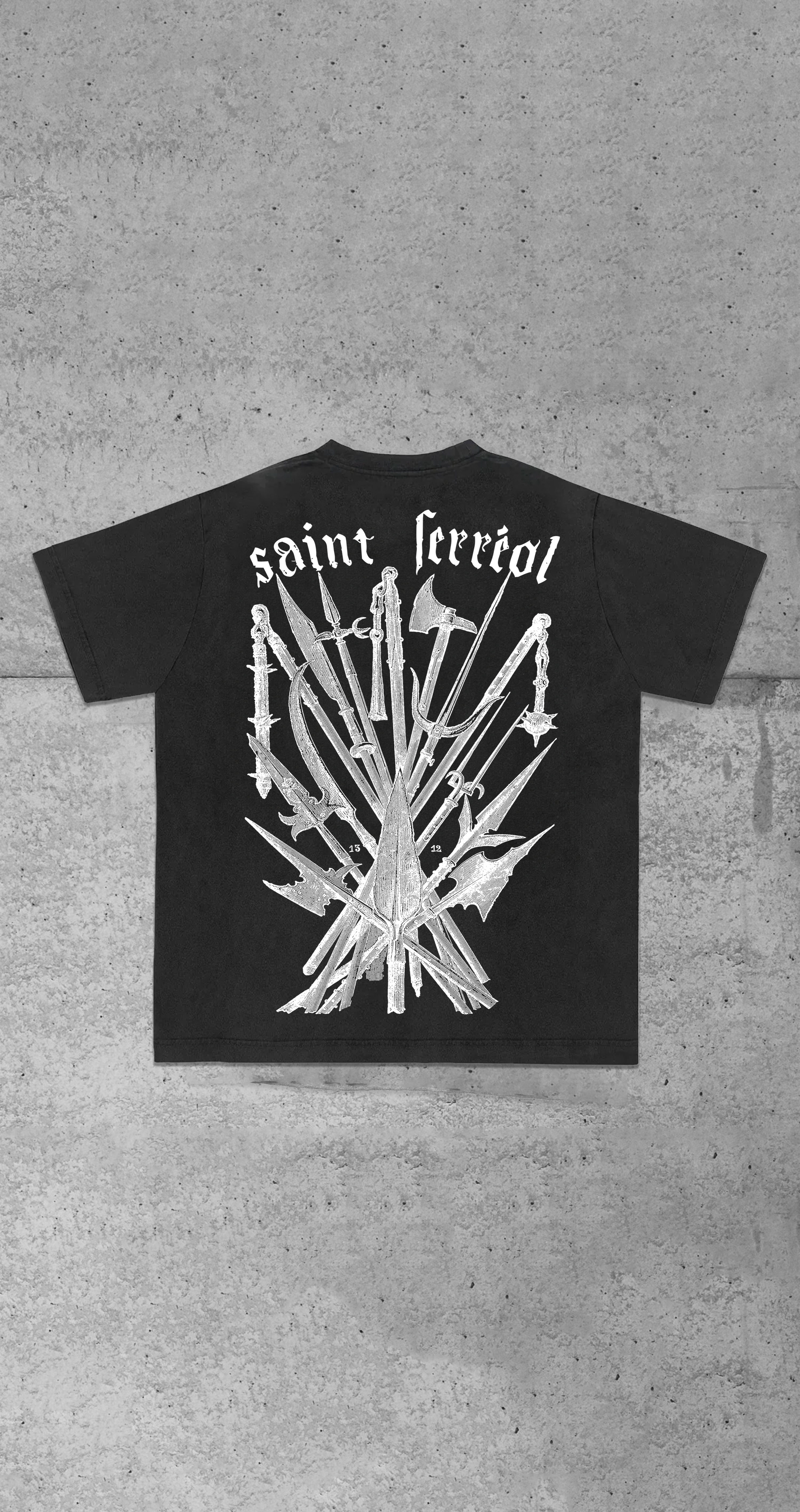 "WEAPONS OF WAR" TEE SHIRT (BLACK)